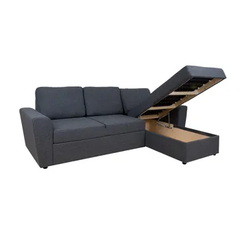 Hjørnesovesofa Tjörnö - Mørkegrå - Møbler - Sofaer - Sovesofaer