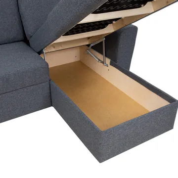 Hjørnesovesofa Tjörnö - Mørkegrå - Møbler - Sofaer - Sovesofaer