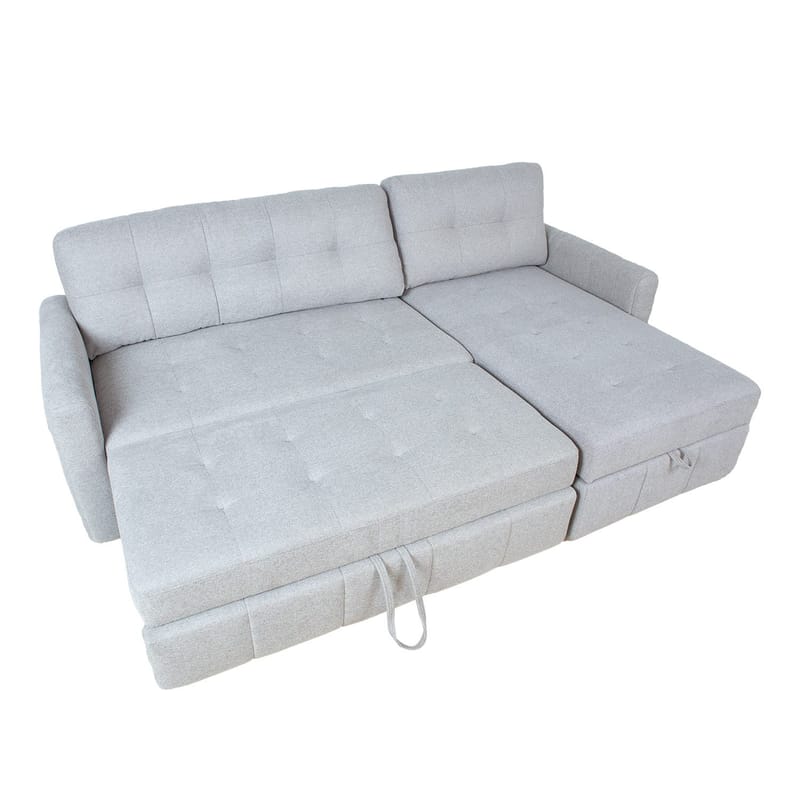 Hjørnesovesofa Porsen - Grå - Møbler - Sofaer - Sovesofaer