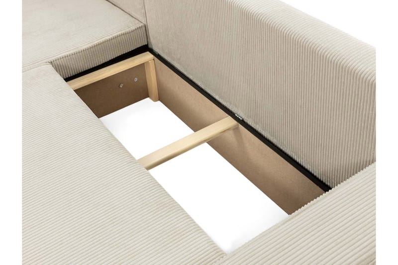 Hobson Sovesofa med Chaiselong 3-personers i Plys - Grå - Møbler - Sofaer - Sovesofaer