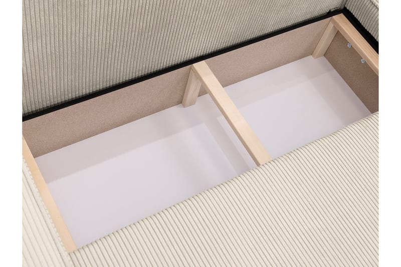 Hobson Sovesofa med Chaiselong 3-personers i Plys - Grå - Møbler - Sofaer - Sovesofaer