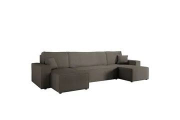 Hobson Sovesofa med Dobbelt Chaiselong 4-personers i Plys