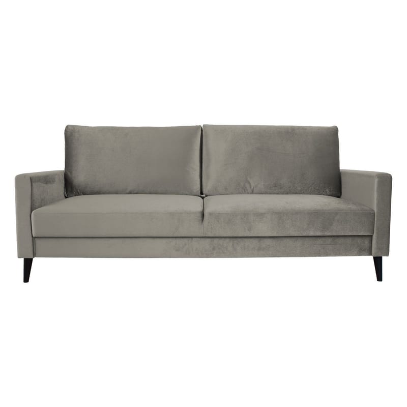 Sovesofa HOME4YOU Anna med opbevaringskasse Beige Velour - beige - Møbler - Sofaer - Sovesofaer
