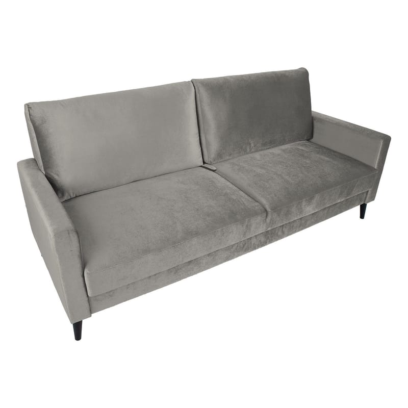 Sovesofa HOME4YOU Anna med opbevaringskasse Beige Velour - beige - Møbler - Sofaer - Sovesofaer