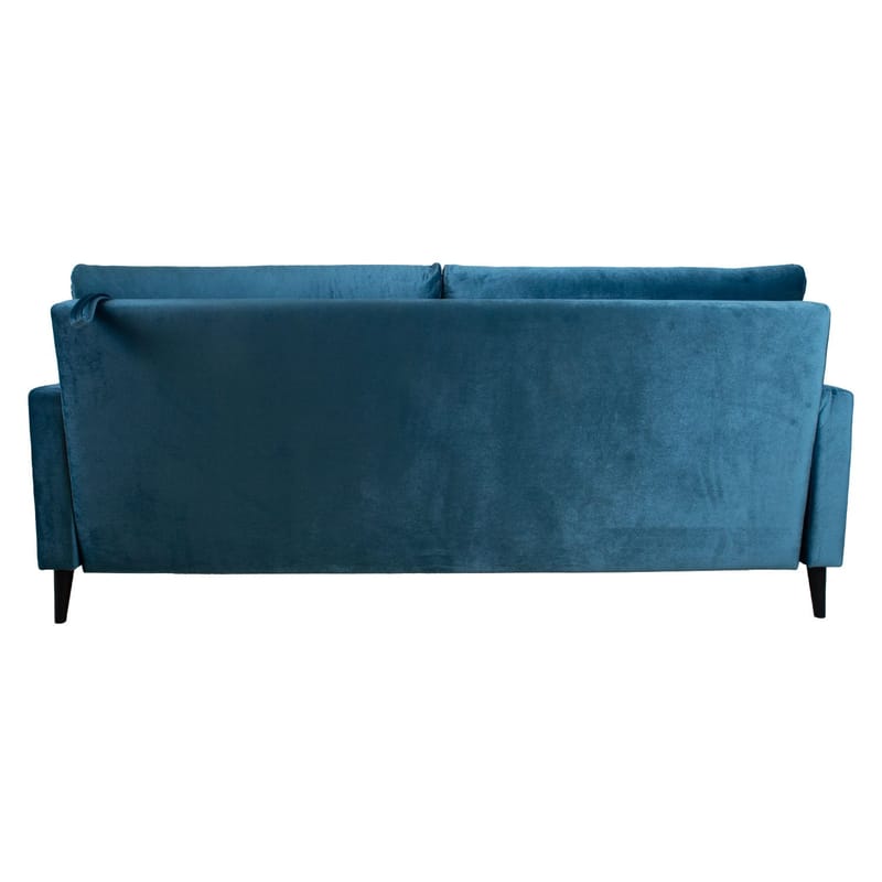 Sovesofa HOME4YOU Anna med opbevaringskasse Blågrøn Velour - blågrøn - Møbler - Sofaer - Sovesofaer