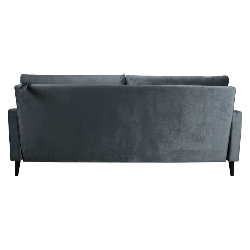 Sovesofa HOME4YOU Anna med opbevaringskasse Grå velour - grå - Møbler - Sofaer - Sovesofaer