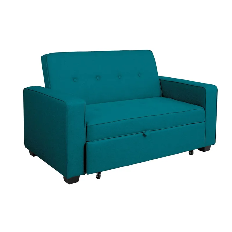 Sovesofa HOME4YOU Feya Havblå - oceanblå - Møbler - Sofaer - Sovesofaer
