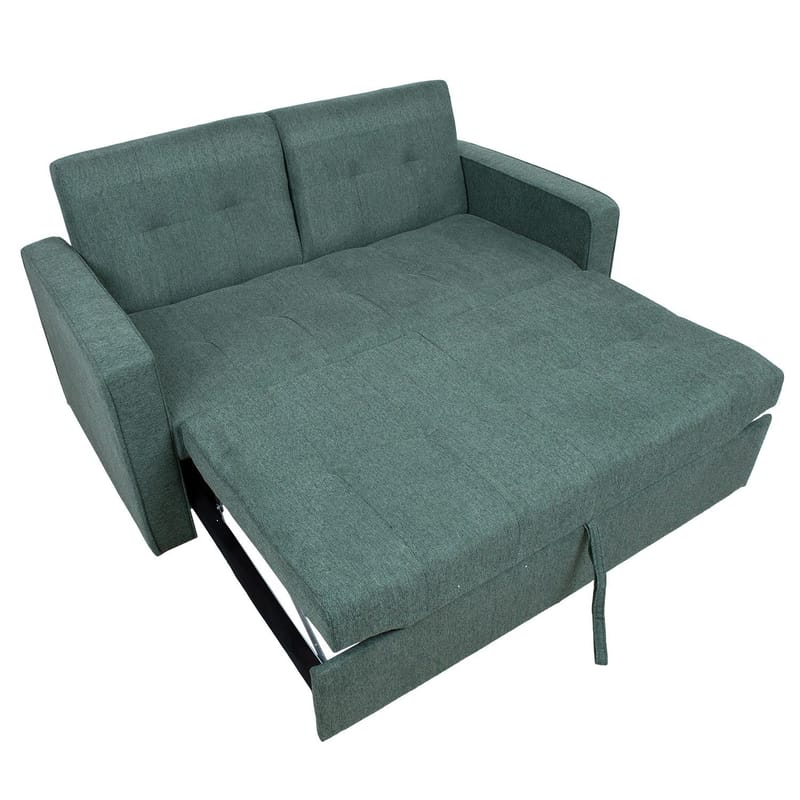Sovesofa HOME4YOU Jorge 2-personers Grøn - grøn - Møbler - Sofaer - Sovesofaer