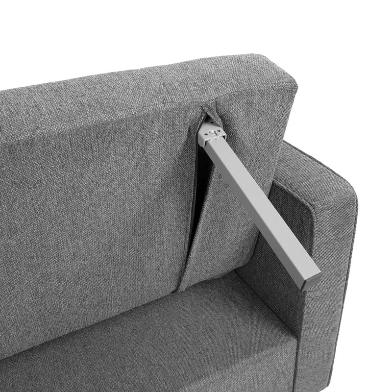 Sovesofa HOME4YOU Jorge 2-personers Grå - grå - Møbler - Sofaer - Sovesofaer