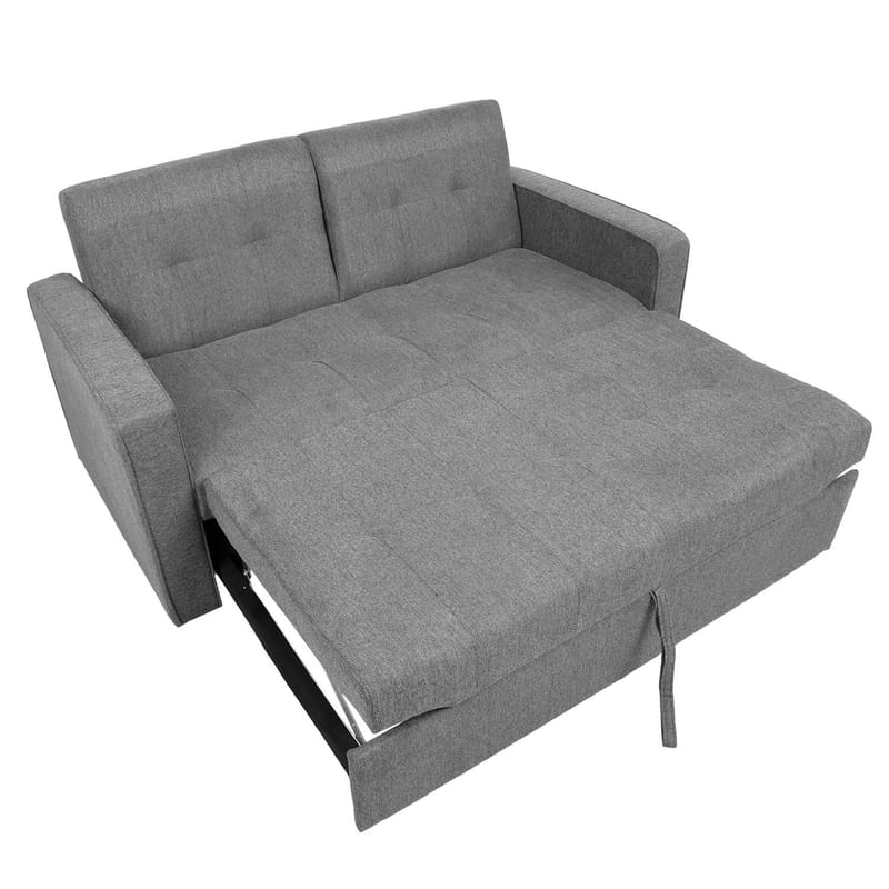 Sovesofa HOME4YOU Jorge 2-personers Grå - grå - Møbler - Sofaer - Sovesofaer