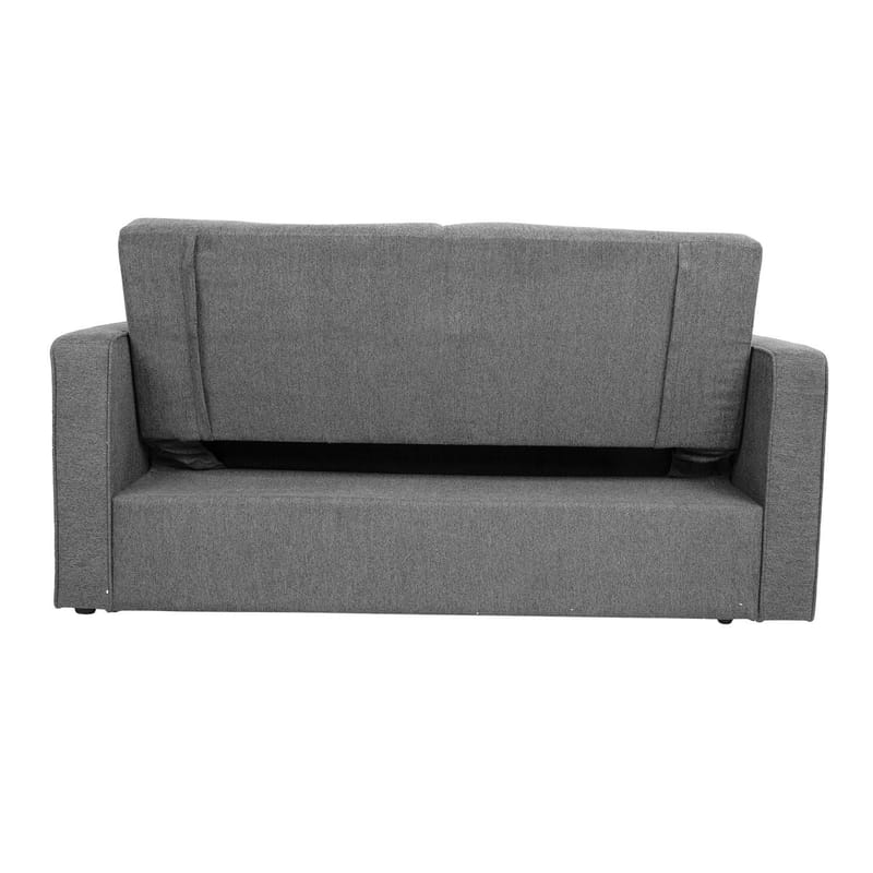 Sovesofa HOME4YOU Jorge 2-personers Grå - grå - Møbler - Sofaer - Sovesofaer