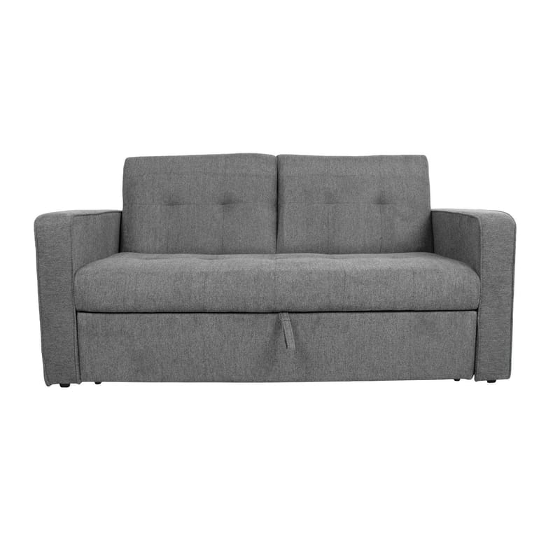 Sovesofa HOME4YOU Jorge 2-personers Grå - grå - Møbler - Sofaer - Sovesofaer