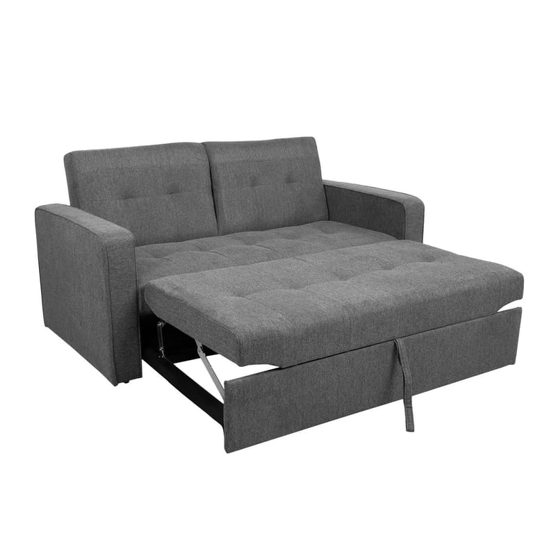 Sovesofa HOME4YOU Jorge 2-personers Grå - grå - Møbler - Sofaer - Sovesofaer