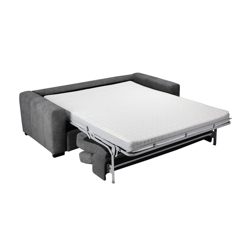 Sovesofa HOME4YOU Kingston 3-personers 198x96x76/94 cm Mørkegrå - mørkegrå - Møbler - Sofaer - Sovesofaer