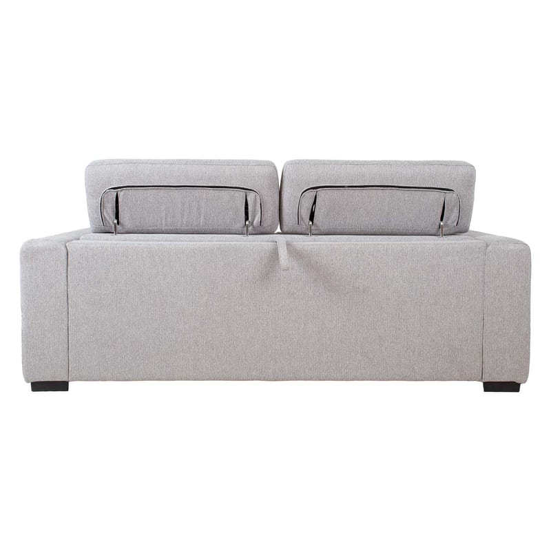 Sovesofa HOME4YOU Kingston 3-personers 198x96x76/94 cm Grå - grå - Møbler - Sofaer - Sovesofaer