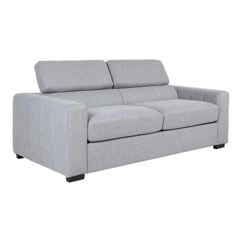 Sovesofa HOME4YOU Kingston 3-personers 198x96x76/94 cm Grå - grå - Møbler - Sofaer - Sovesofaer