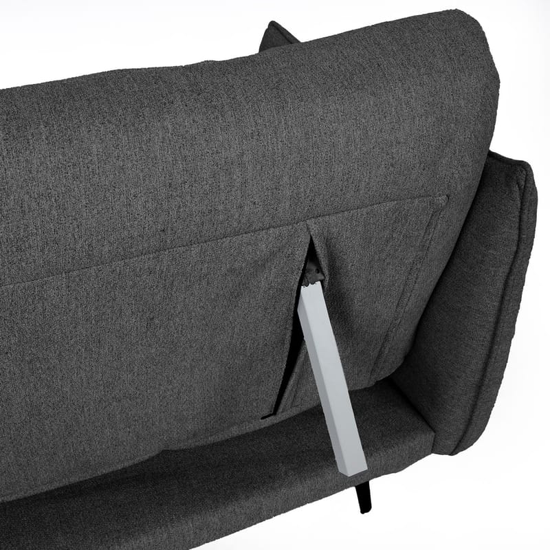Sovesofa HOME4YOU Lander 3-personers Mørkegrå - Mørkegrå - Møbler - Sofaer - Sovesofaer