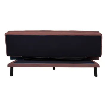 Sovesofa HOME4YOU Roxy 189x88x91 cm Pink - Pink - Møbler - Sofaer - Sovesofaer
