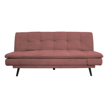 Sovesofa HOME4YOU Roxy 189x88x91 cm Pink - Pink - Møbler - Sofaer - Sovesofaer
