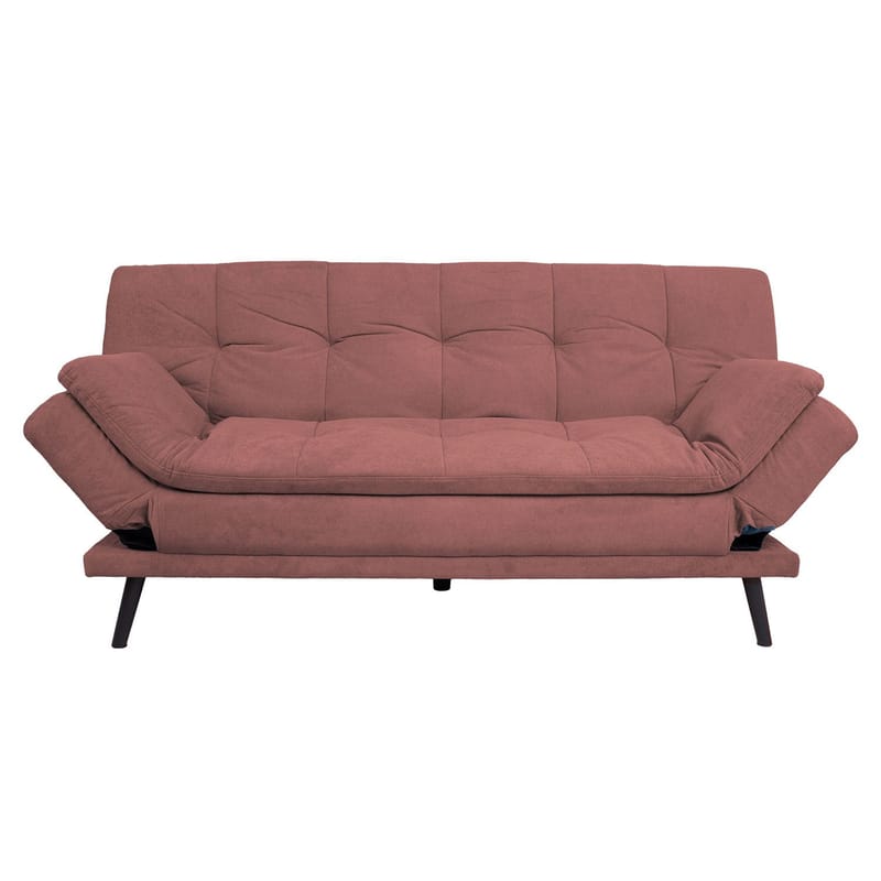 Sovesofa HOME4YOU Roxy 189x88x91 cm Pink - Pink - Møbler - Sofaer - Sovesofaer