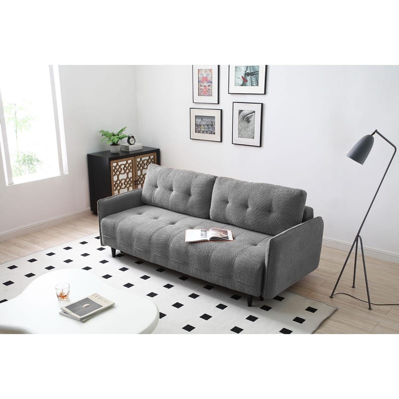 Sovesofa HOME4YOU Sarita 3-personers Grå - Grå - Møbler - Sofaer - Sovesofaer