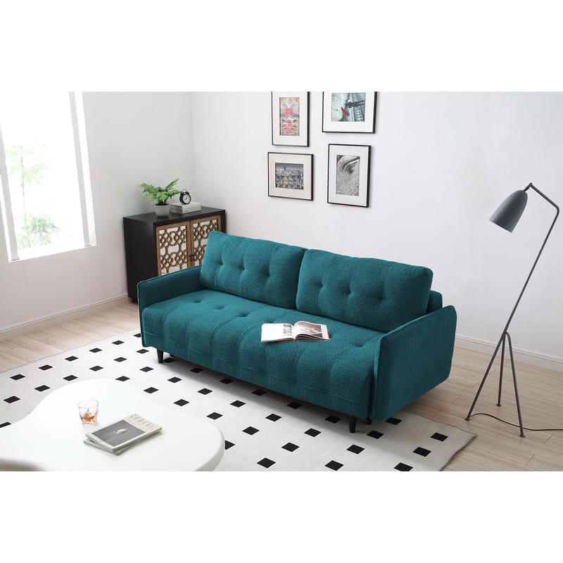 Sovesofa HOME4YOU Sarita 3-personers Grøn - Grøn - Møbler - Sofaer - Sovesofaer