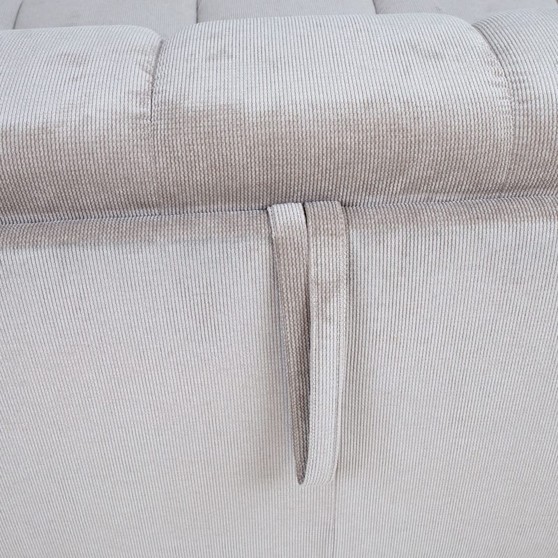Sovesofa HOME4YOU Stella med springmadras Beige - Beige - Møbler - Sofaer - Sovesofaer
