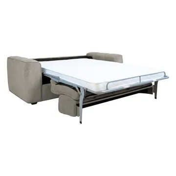 Sovesofa HOME4YOU Stella med springmadras Grå - Grå - Møbler - Sofaer - Sovesofaer