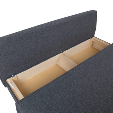 Sovesofa HOME4YOU Vella med opbevaringskasse Mørkegrå - Mørkegrå - Møbler - Sofaer - Sovesofaer
