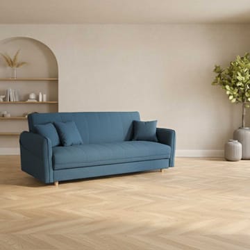 Sovesofa HOME4YOU Visby 200x88x93 cm Blå - blå - Møbler - Sofaer - Sovesofaer