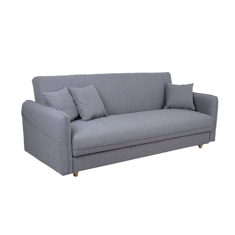 Sovesofa HOME4YOU Visby 200x88x93 cm Grå, grå