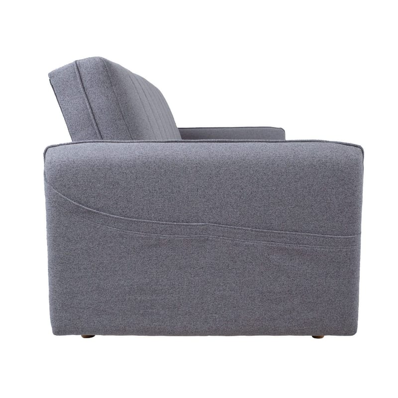 Sovesofa HOME4YOU Visby 200x88x93 cm Grå - grå - Møbler - Sofaer - Sovesofaer