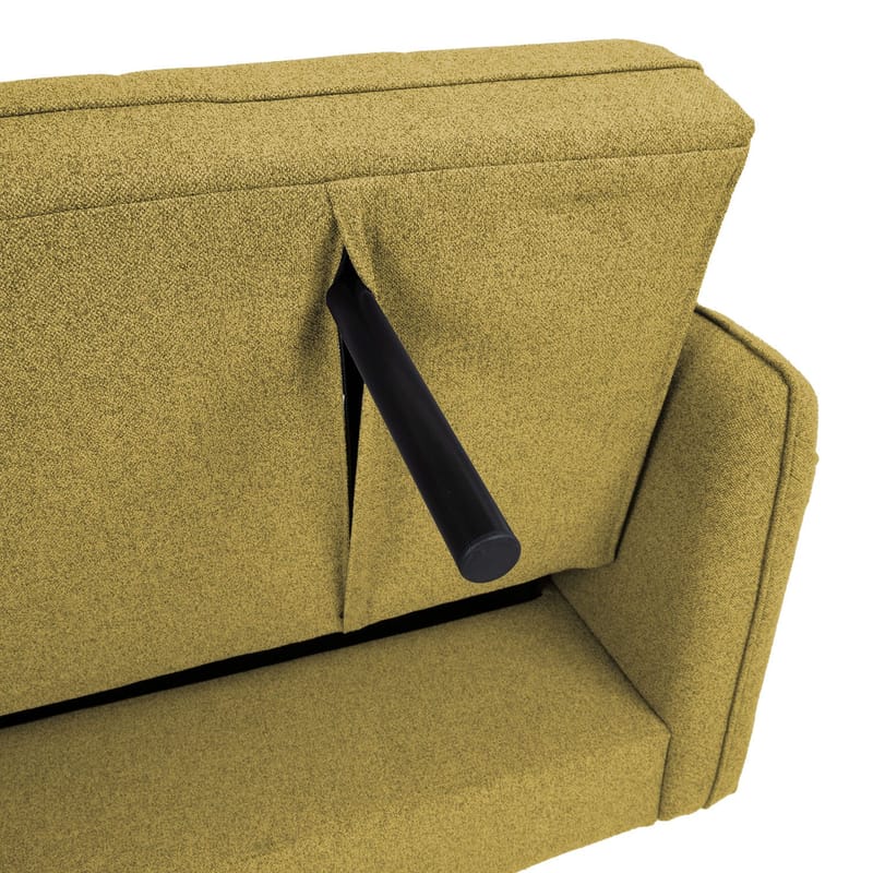 Sovesofa HOME4YOU Visby 200x88x93 cm Gul - gul - Møbler - Sofaer - Sovesofaer