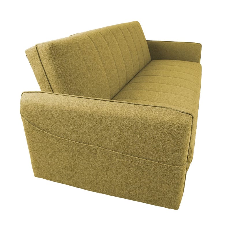 Sovesofa HOME4YOU Visby 200x88x93 cm Gul - gul - Møbler - Sofaer - Sovesofaer
