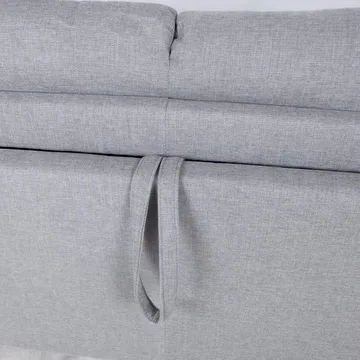 Sovesofa HOME4YOU Provo 2-personers Grå - grå - Møbler - Sofaer - Sovesofaer
