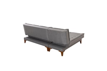 Hunterville 4-personers Venstrevendt L-formet Sovesofa 107x225 cm i Stof - Grå - Møbler - Sofaer - Sovesofaer