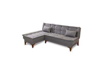 Hunterville 4-personers Venstrevendt L-formet Sovesofa 107x225 cm i Stof - Grå - Møbler - Sofaer - Sovesofaer