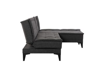 Hunterville 4-personers L-formet Sovesofa 107x225 cm i Stof - Grå - Møbler - Sofaer - Sovesofaer