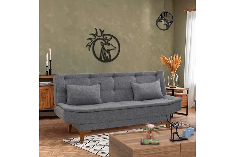 Hunterville Sovesofa 3-Pers. 106x188 - Mørkegrå - Møbler - Sofaer - Sovesofaer