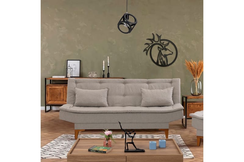 Hunterville Sovesofa 3-Pers. 106x186 - Cream - Møbler - Sofaer - Sovesofaer