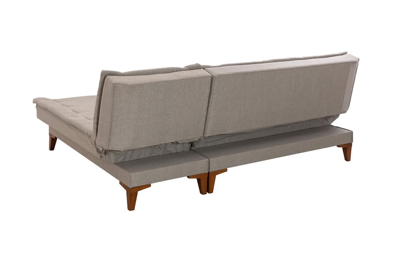 Hunterville Sovesofa m. Chaiselong 4-Pers. 107x205 - Cream - Møbler - Sofaer - Sovesofaer