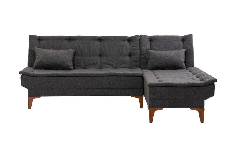 Hunterville Sovesofa m. Chaiselong 4-Pers. 107x205 - Antracit - Sovesofaer - Sovesofa chaiselong