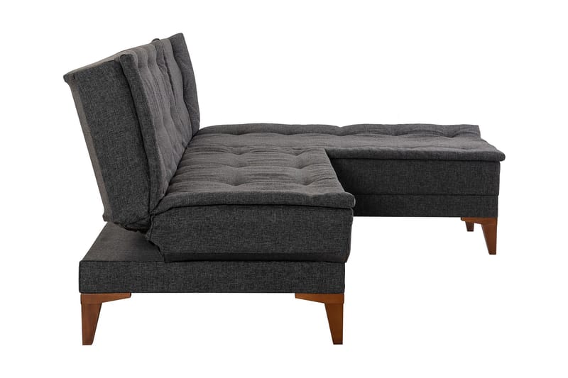 Hunterville Sovesofa m. Chaiselong 4-Pers. 107x205 - Antracit - Sovesofaer - Sovesofa chaiselong