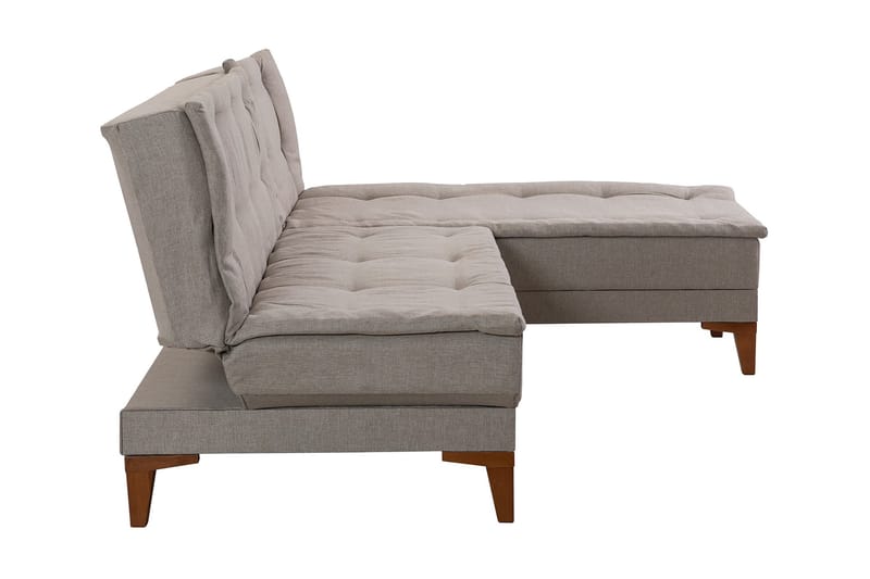 Hunterville Sovesofa m. Chaiselong 4-Pers. 107x205 - Cream - Møbler - Sofaer - Sovesofaer