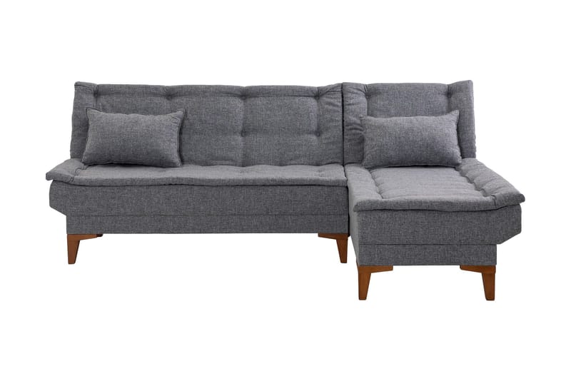 Hunterville Sovesofa m. Chaiselong 4-Pers. 107x205, Mørkegrå