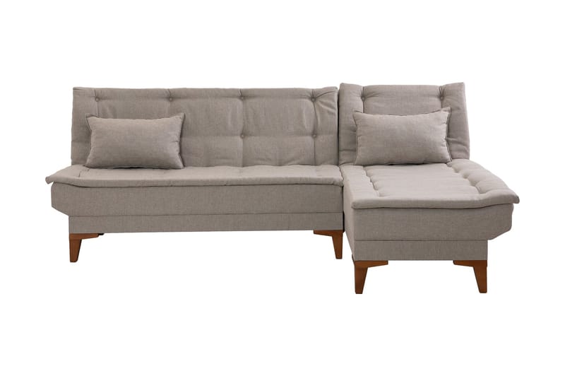 Hunterville Sovesofa m. Chaiselong 4-Pers. 107x205 - Cream - Møbler - Sofaer - Sovesofaer