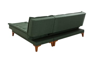 Hunterville Sovesofa m. Chaiselong 4-Pers. 107x205 - Grøn - Møbler - Sofaer - Sovesofaer