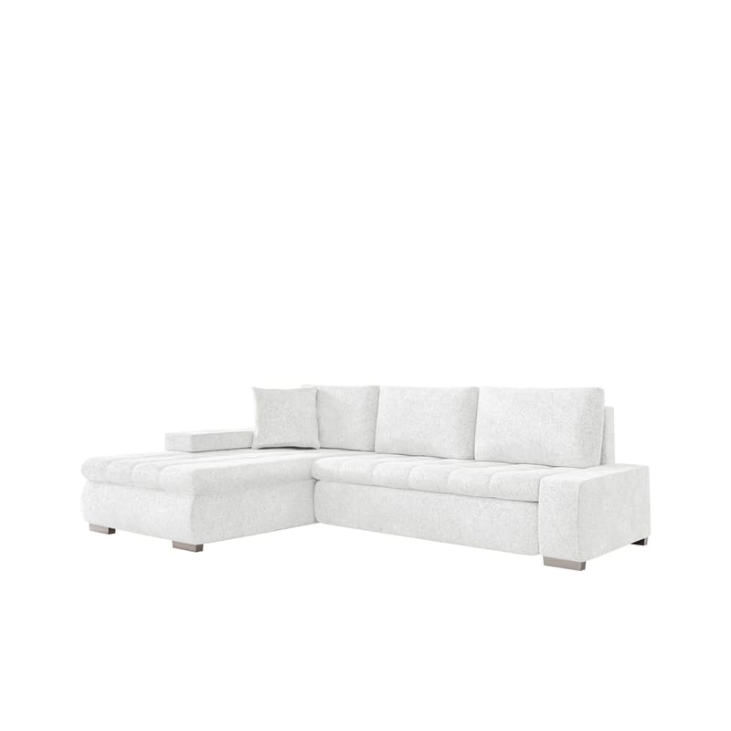 Irja 4-personers sovesofa med chaiselong, venstrevendt, Hvid