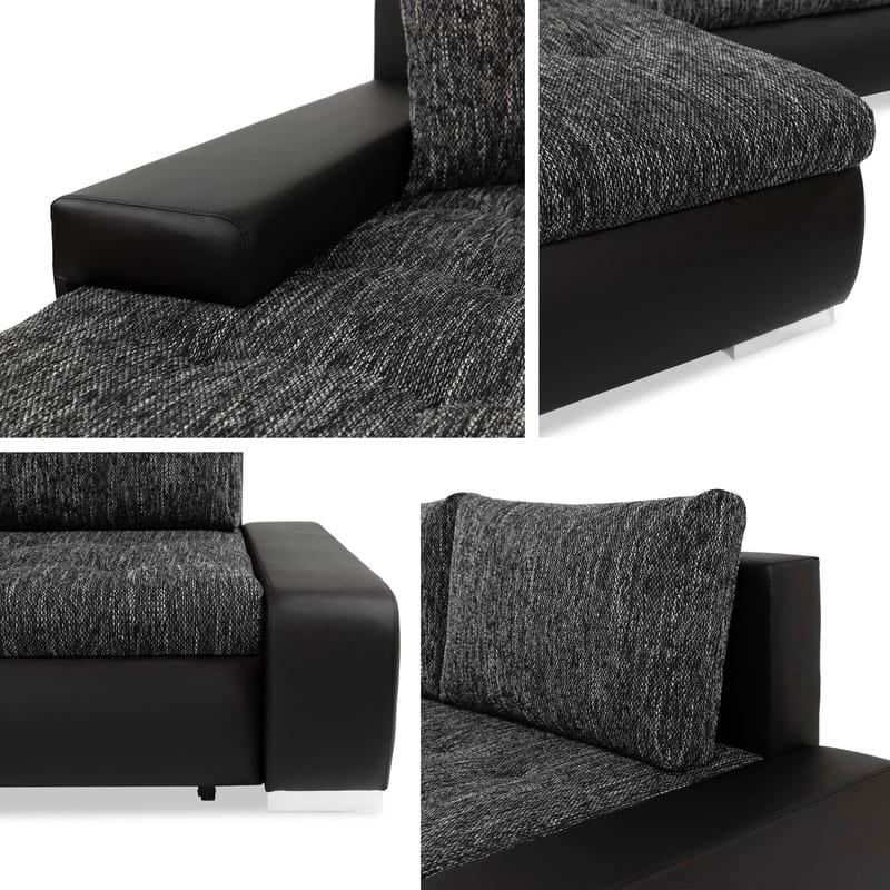 Irja 4-personers sovesofa med chaiselong, venstrevendt - Hvid - Møbler - Sofaer - Sovesofaer