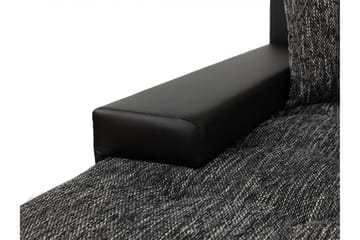 Irja Sovesofa med Chaiselong 3-personers i Kunstlæder - Hvid / Grå - Møbler - Sofaer - Sovesofaer